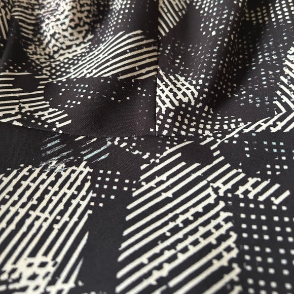 Rebecca Taylor Abstract V Neck Sleeveless A Line Dress Size 0 - Picture 3 of 3